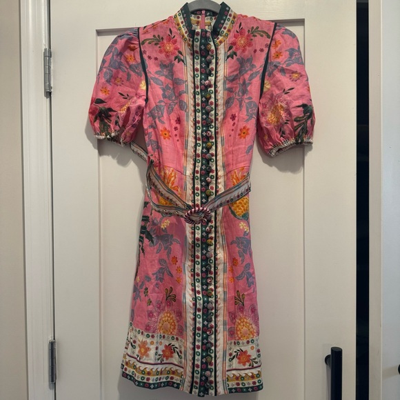 Zimmermann Ginger Buttoned Mini Dress | AU Size 2 - Picture 9 of 13